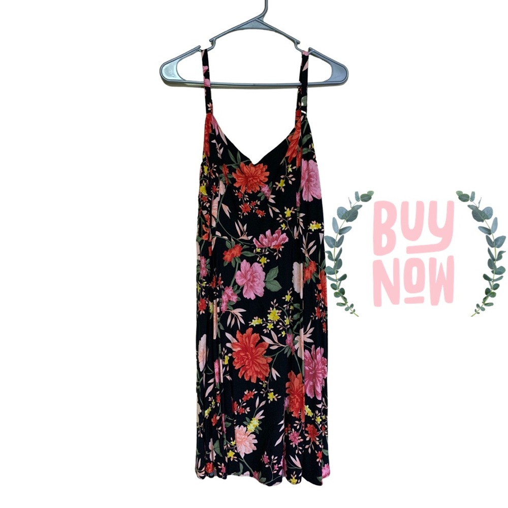 Spaghetti Strap Floral Dress